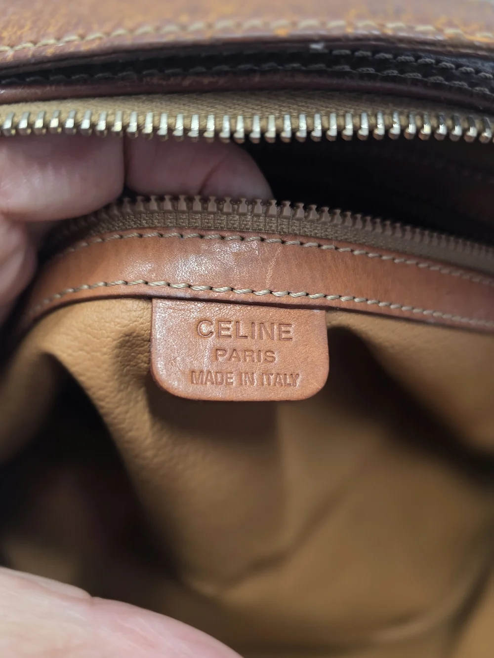 Vintage Celine Macadam Dome Bag